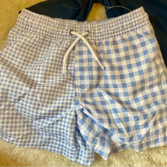 Carter's Just One You Toddler Boys' Long Sleeve Gingham Rash Guard Set - Picture 2 of 5